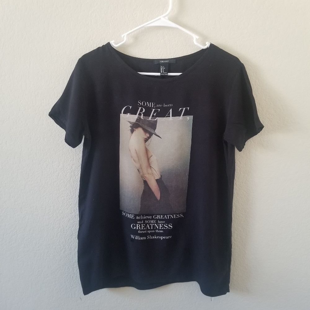 Forever 21 Black T-Shirt